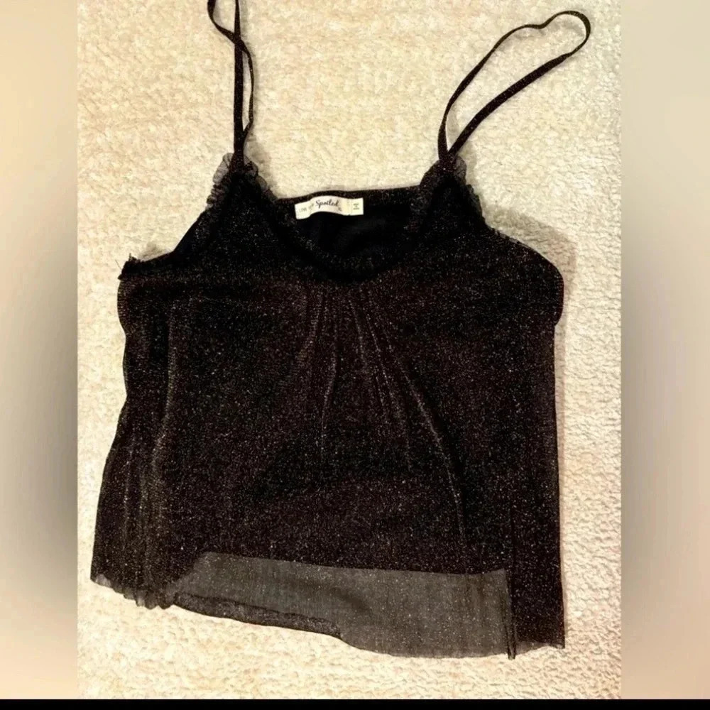 Two piece set Lurex holiday skirt and top NWT top:XL skirt:M